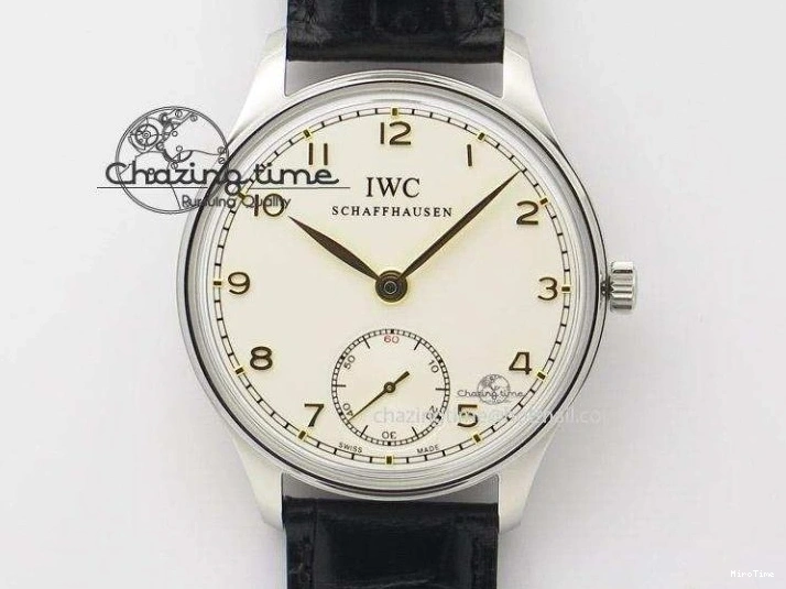 MIROTIME 0204 Portuguese Tourbillon Power Reserve Moonphase SS Black Dial Gold Numbers On Black Leather Strap RelaxedFit 7320